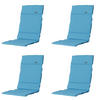 GARTENSTUHLKISSEN Panama 125/50 cm 4er-Set - Blau, Textil (50/3/125cm) - Madison