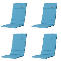 GARTENSTUHLKISSEN Panama 125/50 cm 4er-Set - Blau, Textil (50/3/125cm) - Madison