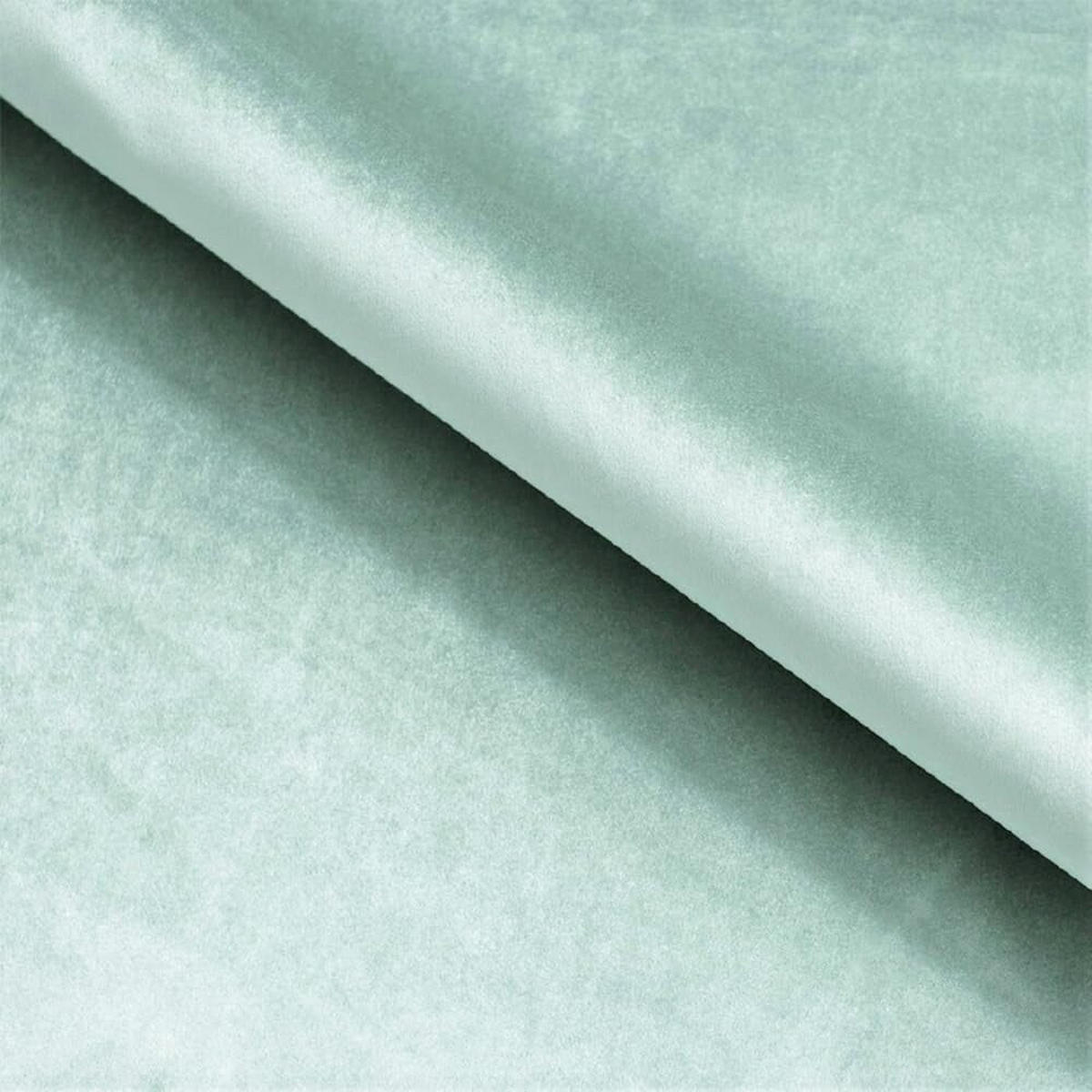 POLSTERBETT LUX Denver mit Kopfteil, 160 x 200 cm, Doppelbett mit Lattenrost aus Holz, Velourstoff Hellgrün, Füße in Farbe: Weiß - Hellgrün, Holz/Textil (160/200cm) - Alpi-Möbel