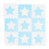 9XPUZZLEMATTE - Blau/Weiß, Kunststoff (32/32cm) - Relaxdays