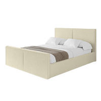 POLSTERBETT mit Bettkasten, Fußteil und Lattenrost, Boxbett ohne Matratze - VANTO-Z 180x200 Beige - Taupe, Holzwerkstoff/Textil (180/200cm) - ALTDECOR