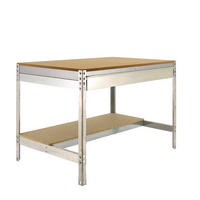 WERKBANK BUFFALO mit Schubfach | HxBxT 84x90x61cm | Traglast 400kg | Verzinkt - Silberfarben, Metall (90/84/61cm) - PROREGAL