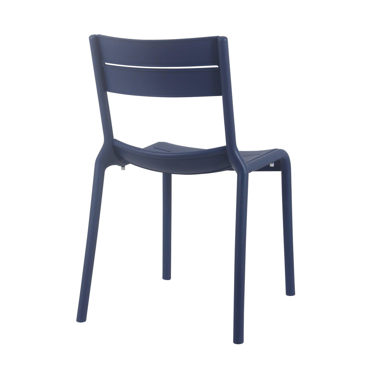 GARTENSTUHL 4-tlg., Blau - Blau, Kunststoff (54/50cm) - Oviala