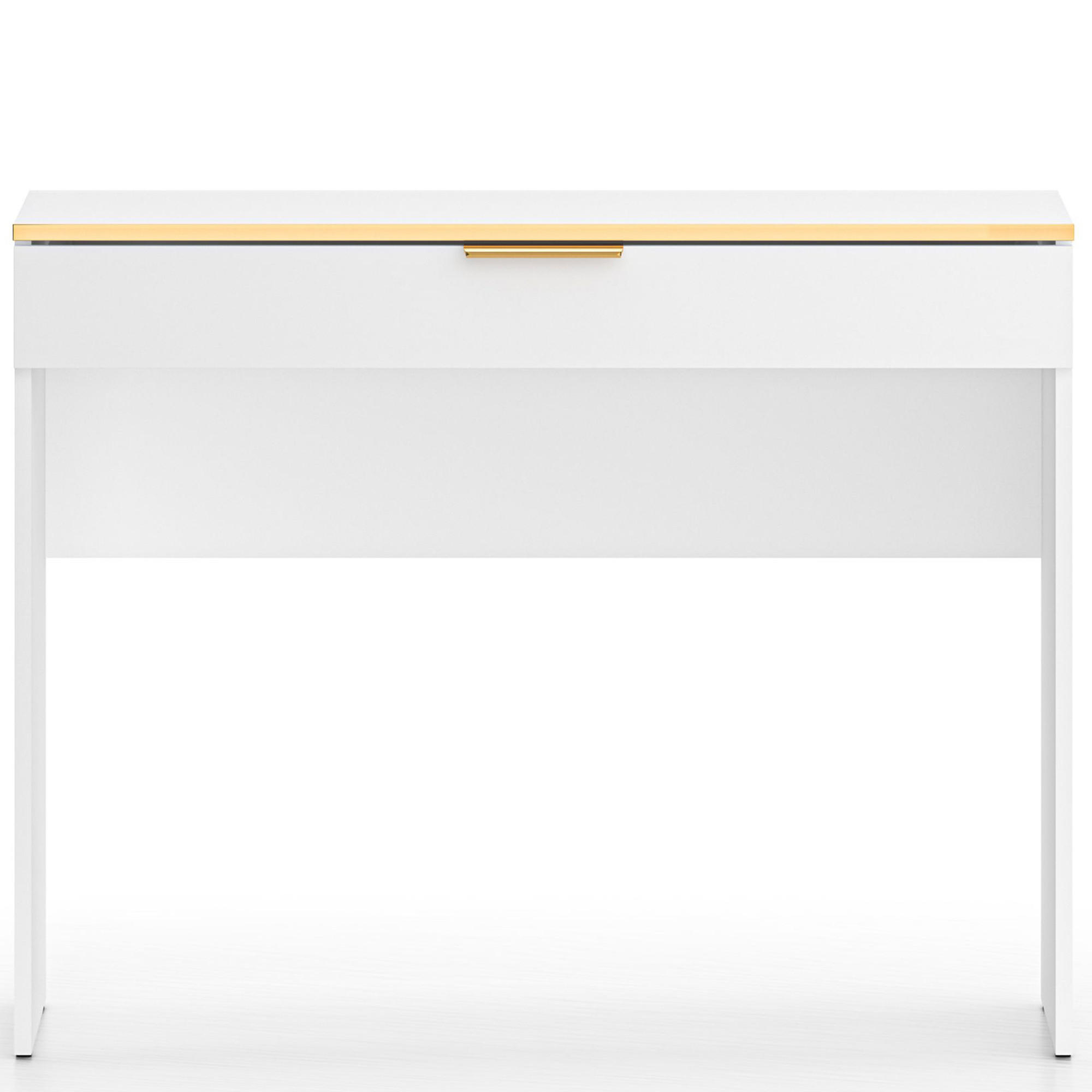 SCHREIBTISCH VELTI,Weiß - Weiß, Holzwerkstoff (40/100/79cm) - KONSIMO®