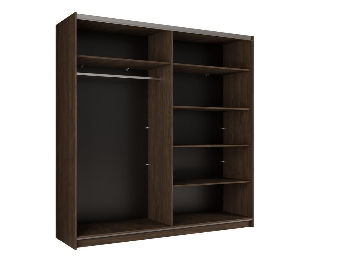 SCHIEBETÜRENSCHRANK ARSOLA 10 - 150/207/57 cm 2-Türig Walnut Villa - Walnussfarben, Holz/Holzwerkstoff (150.6/207/57.9cm)