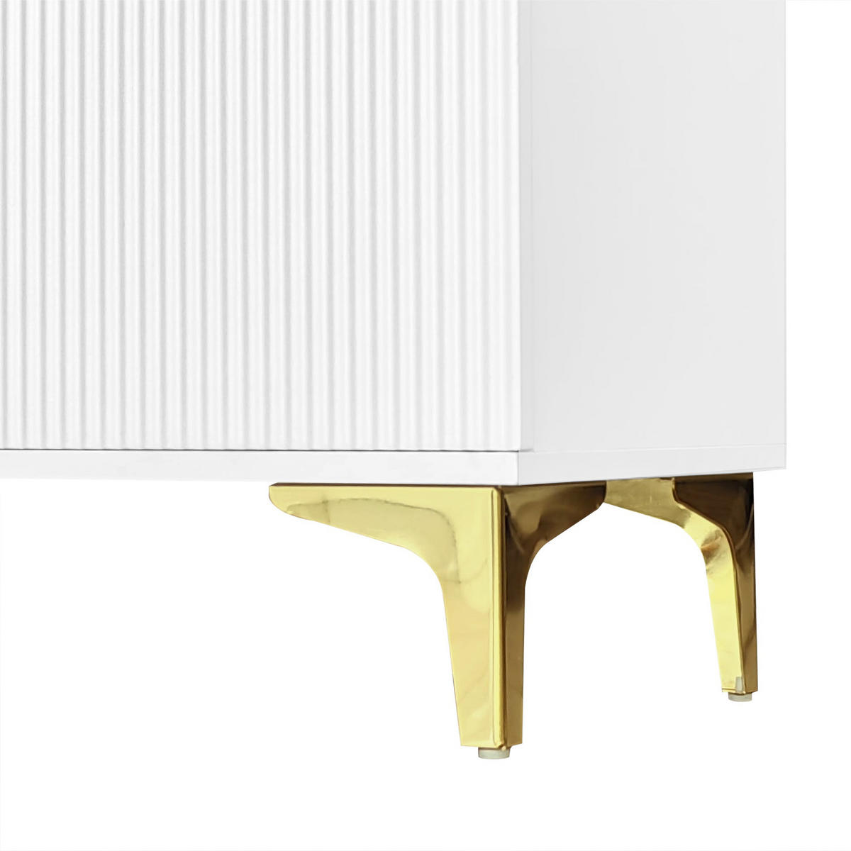 SCHUHSCHRANK aus Spanplatte 83x35x101cm in Weiß mit 2 Schubladen & 2 Türen - Weiß, Holzwerkstoff (83/101/35cm) - Modfu