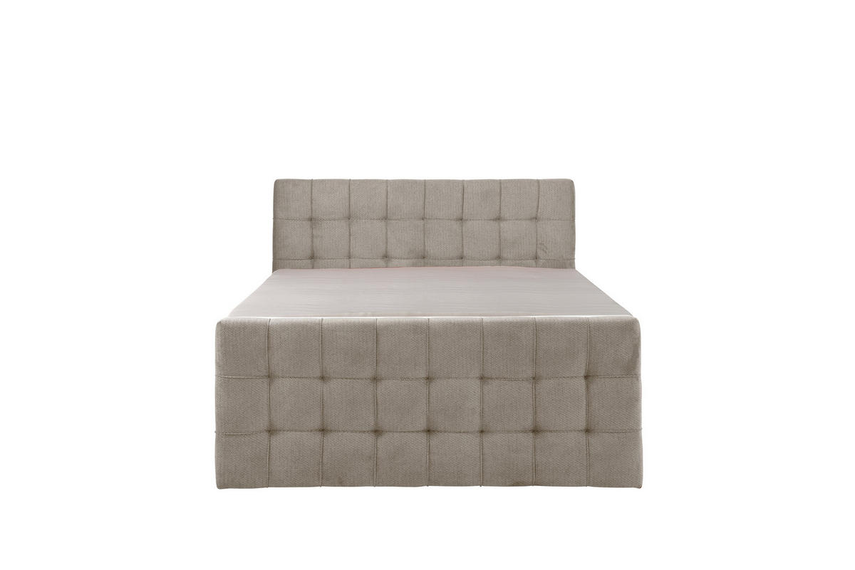 BOXSPRINGBETT IMPERIAL mit Topper und Bettkasten, Beige, 180x200 cm - Beige, Textil (180/200cm) - KS Home Concept