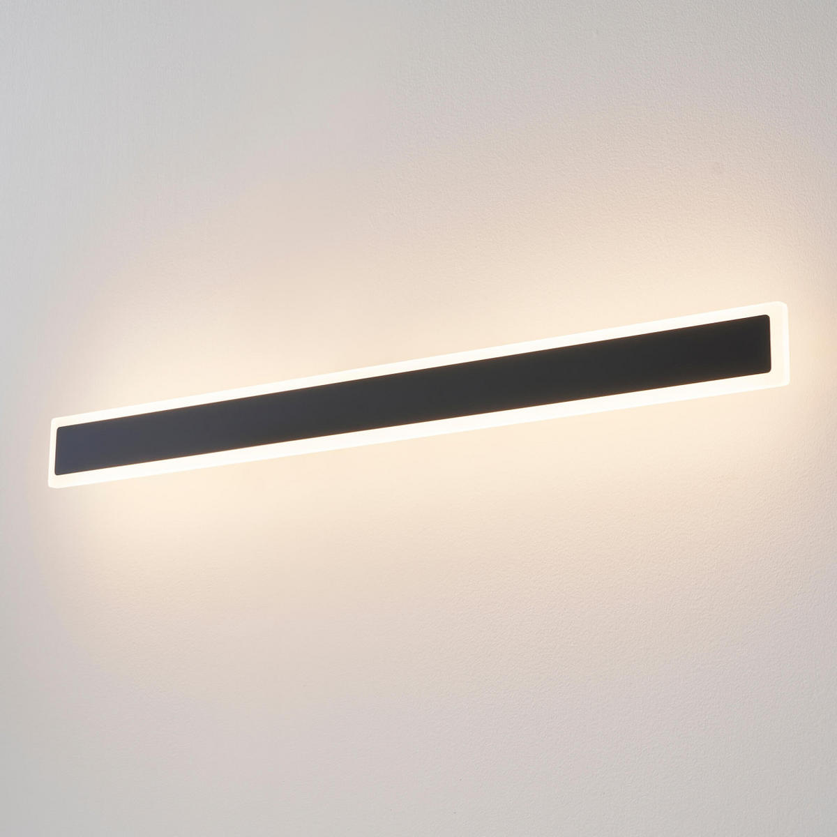 WANDLEUCHTE Mattea, Schwarz, 102.5cm - Schwarz, Metall (8.5/102.5/102.5cm) - KOSILUM