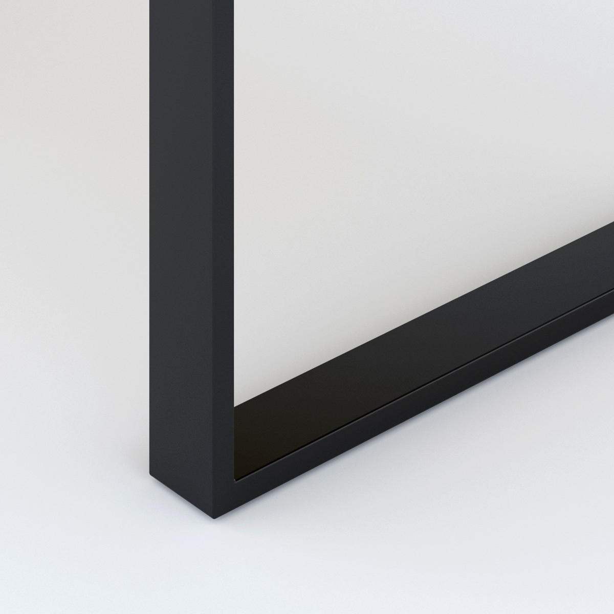 ESSTISCH - Metall / Massivholz - Eichefarben/Schwarz, Holz/Metall (100/160/76cm) - home24