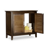 WASCHBECKENUNTERSCHRANK - Dunkelbraun, Holz (30/60/67cm) - Relaxdays