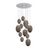 GALERIELEUCHTE Echos 12-flammig Rauch Ø 18/25cm - Anthrazit/Weiß, Glas (18/18/20cm) - s.luce