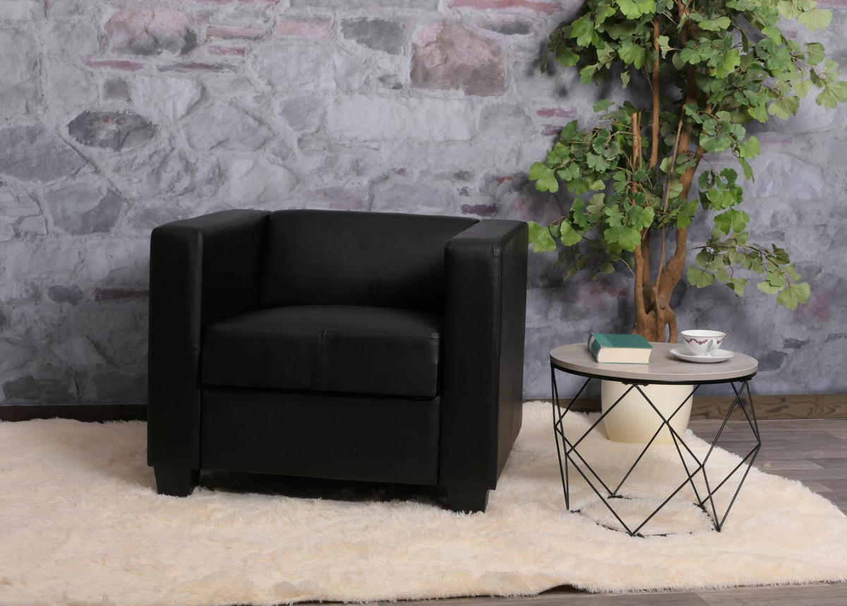SESSEL LOUNGESESSEL Schwarz - Schwarz, Textil (86/70/75cm) - MCW