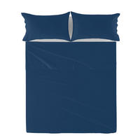 OBERBETTLAKEN basic 180x270 cm dunkelblau - Dunkelblau, Textil (180/270cm) - Happy Friday