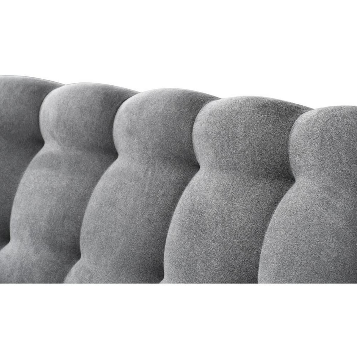 3-SITZER SOFA Simon hellgrau - Hellgrau, Textil (195/88/88cm) - Beautysofa