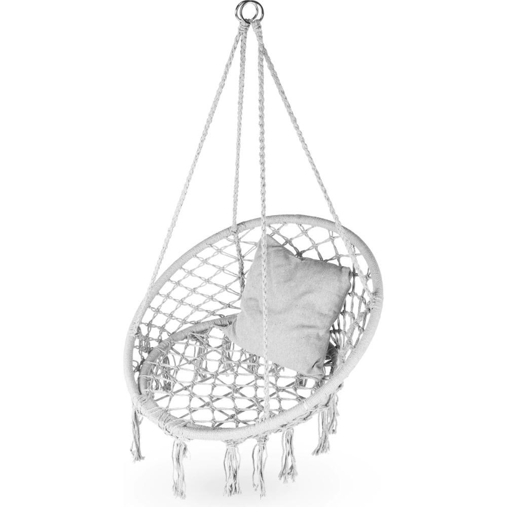HÄNGESESSEL bis 150 kg - Grau, Textil (80/38/80cm) - Outtec