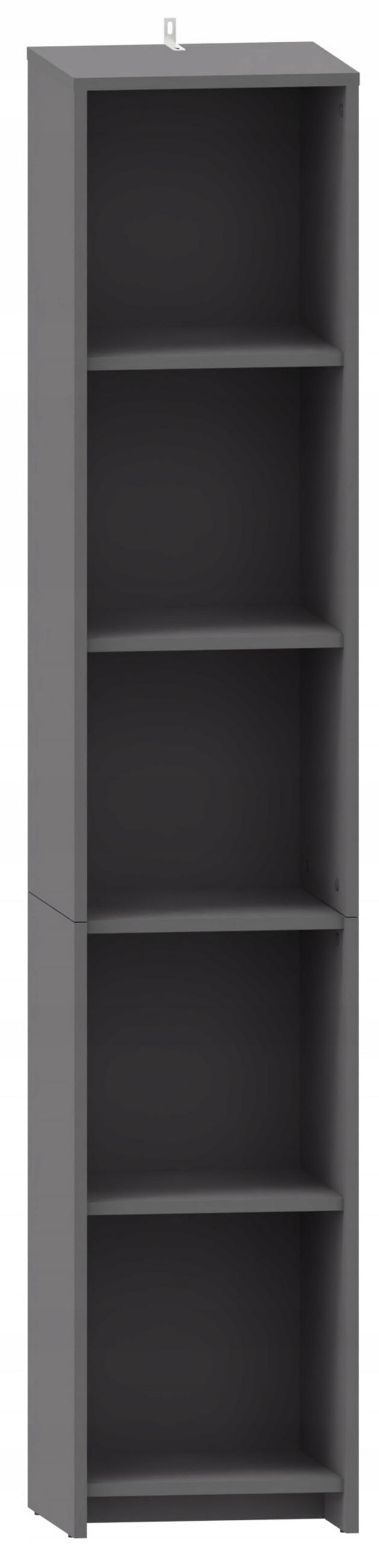BÜCHERREGAL ALTIVO REG 36 Anthrazit 36/35,9/183,5 cm - Anthrazit, Holzwerkstoff (36/183.5/35.9cm) - Matkam Möbel