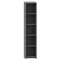 BÜCHERREGAL ALTIVO REG 36 Anthrazit 36/35,9/183,5 cm - Anthrazit, Holzwerkstoff (36/183.5/35.9cm) - Matkam Möbel