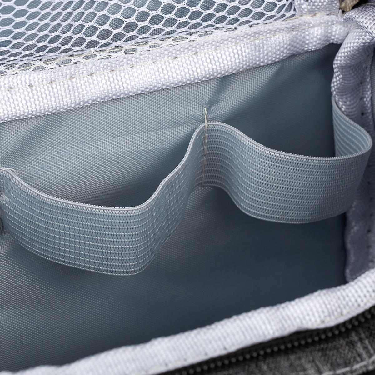 KULTURBEUTEL - Grau, Kunststoff/Textil (23/13/13cm) - Relaxdays