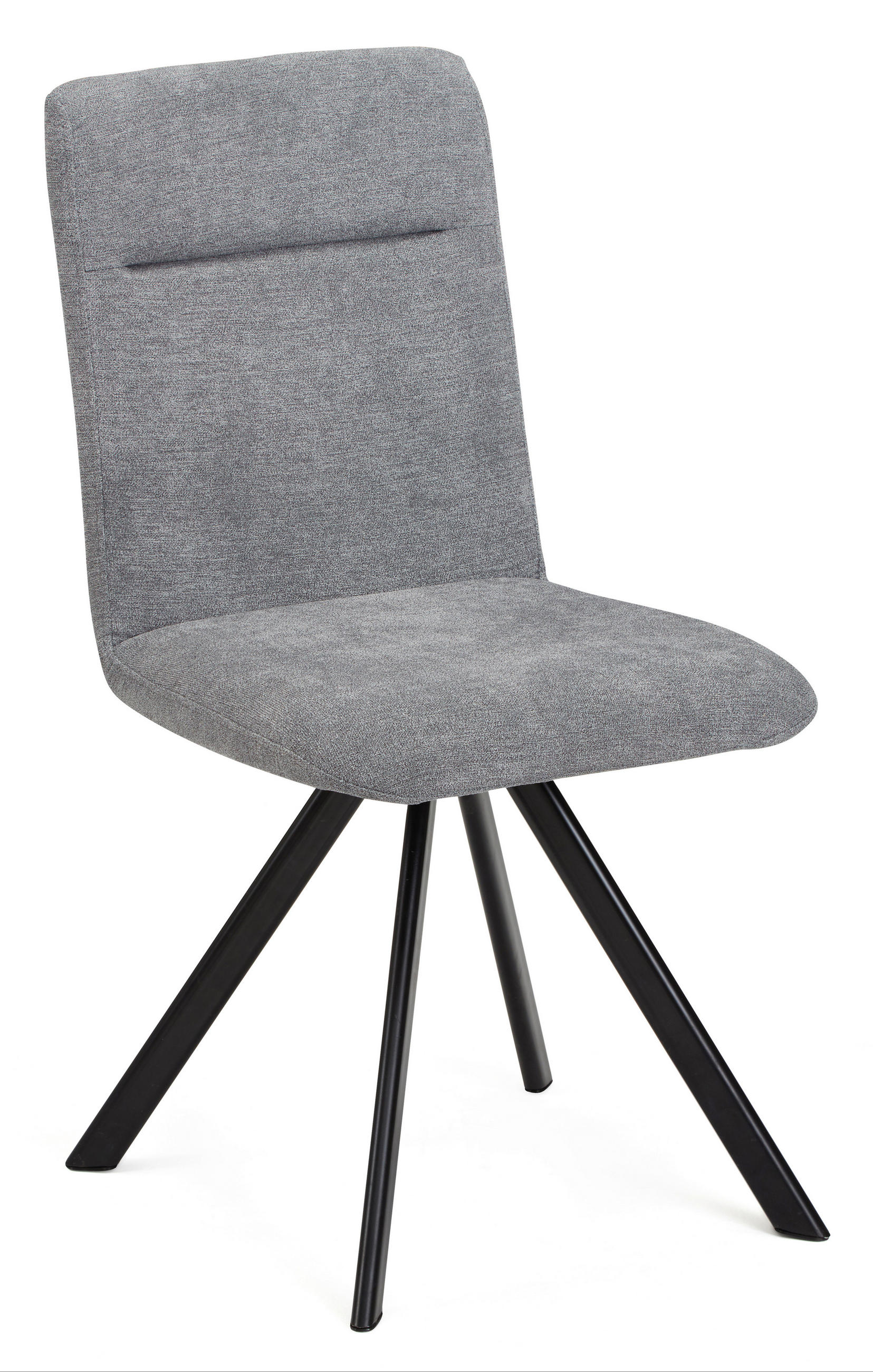 ESSZIMMERSTUHL 2er-Set Doralyn 2 Metall+Microfaser Schwarz/Grau - Schwarz/Grau, Kunststoff (47/92/60cm) - 58aufmkessel
