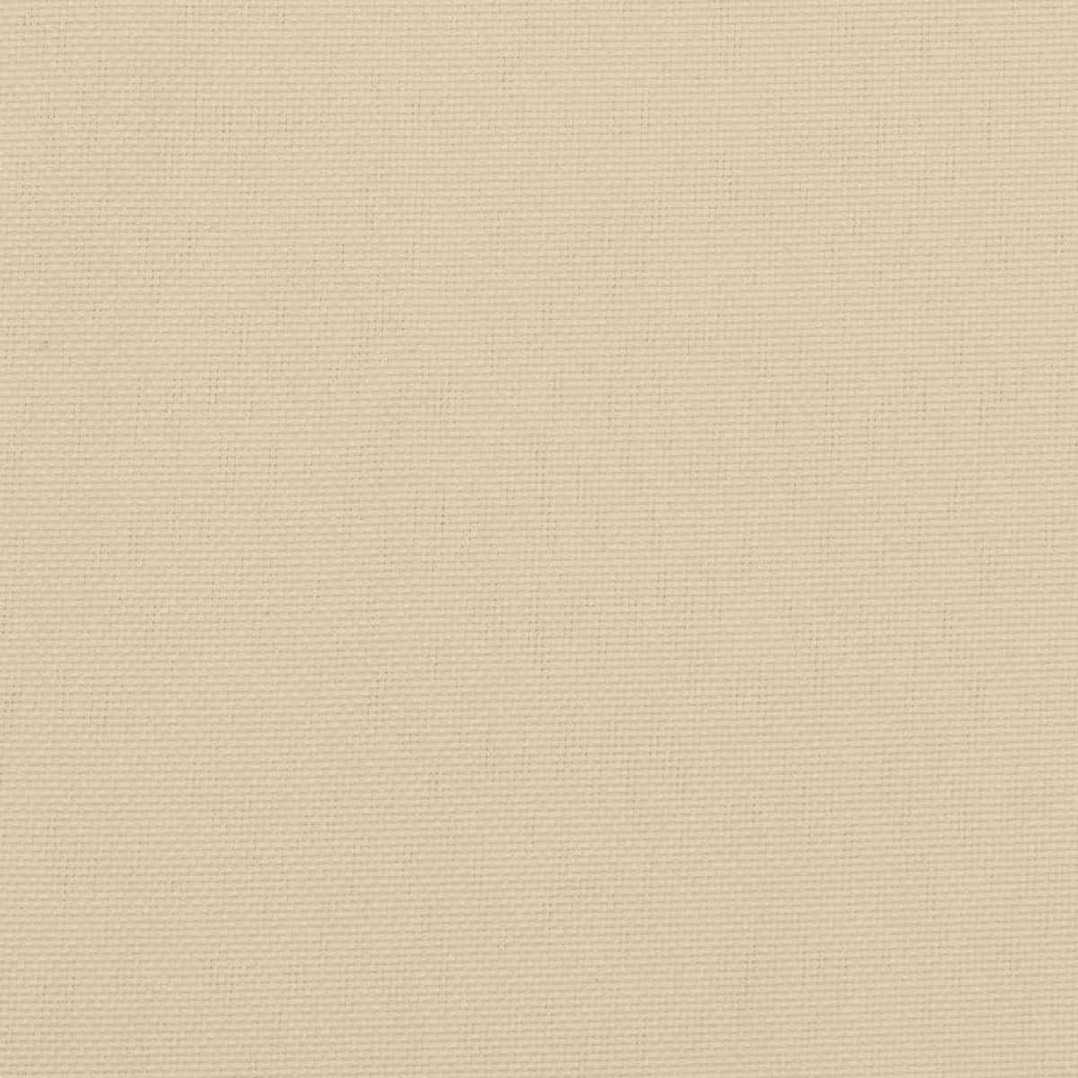 NIEDRIGLEHNER-AUFLAGEN 2Er Set Beige Oxford-Gewebe - Beige, Textil (50/7/100cm) - vidaXL