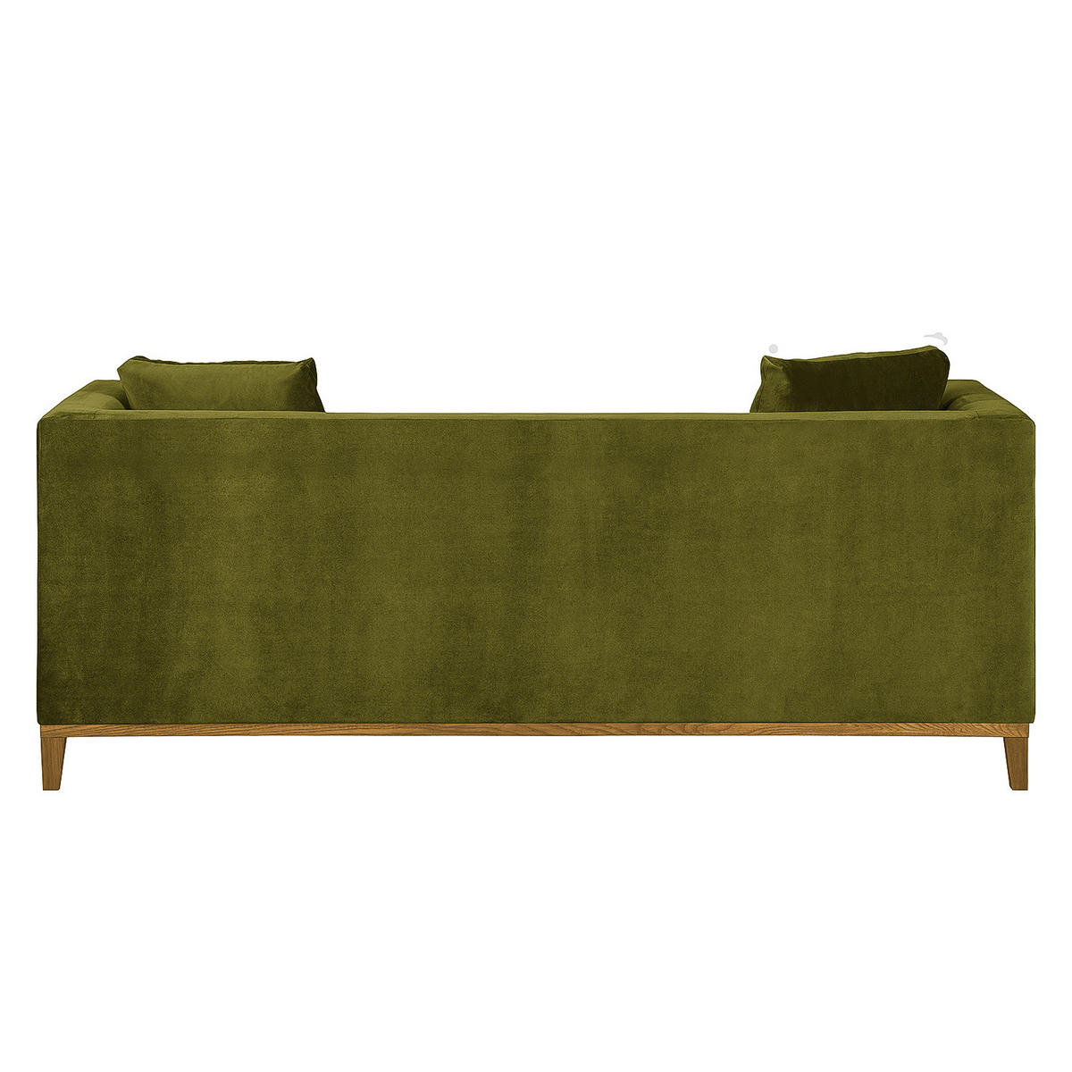 3-SITZER SOFA - Olivgrün, Eichenholz/Textil (201/79/82cm) - home24