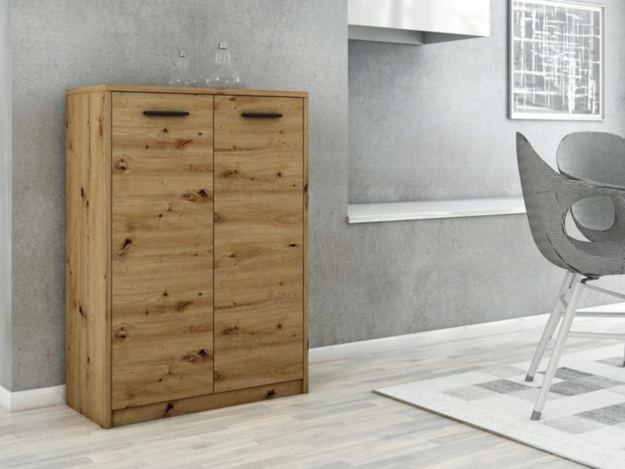 Thumbnail - Matkam Möbel Kommode, Eiche Artisan, Holzwerkstoff, 77x108x35 cm, Wohnzimmer, Kommoden & Sideboards, Kommoden