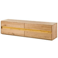 TV-BOARD Wildeiche inkl. LED 184x43,5x47,5 natur geölt CARDIFF #141 - Naturfarben, Holz (184/48/44cm) - Massivmoebel24