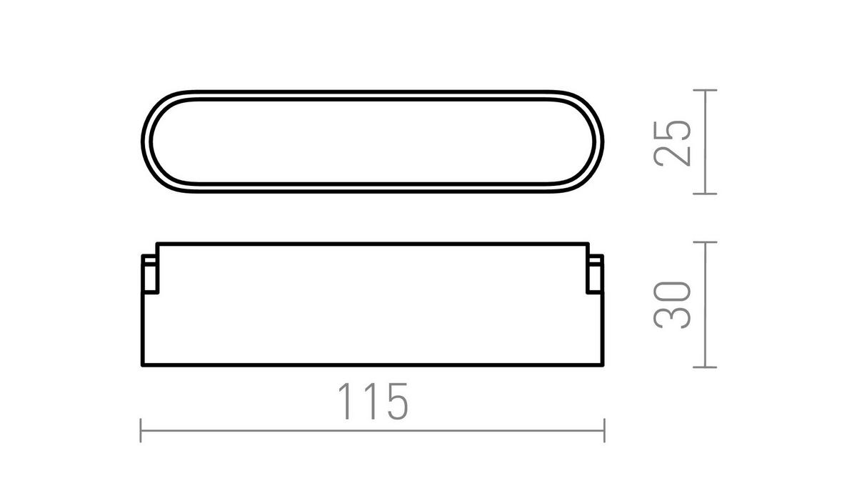 LEUCHTE OXONIA 11 Schwarz 6 W - Schwarz, Metall (115/25.8/29cm) - Rendl