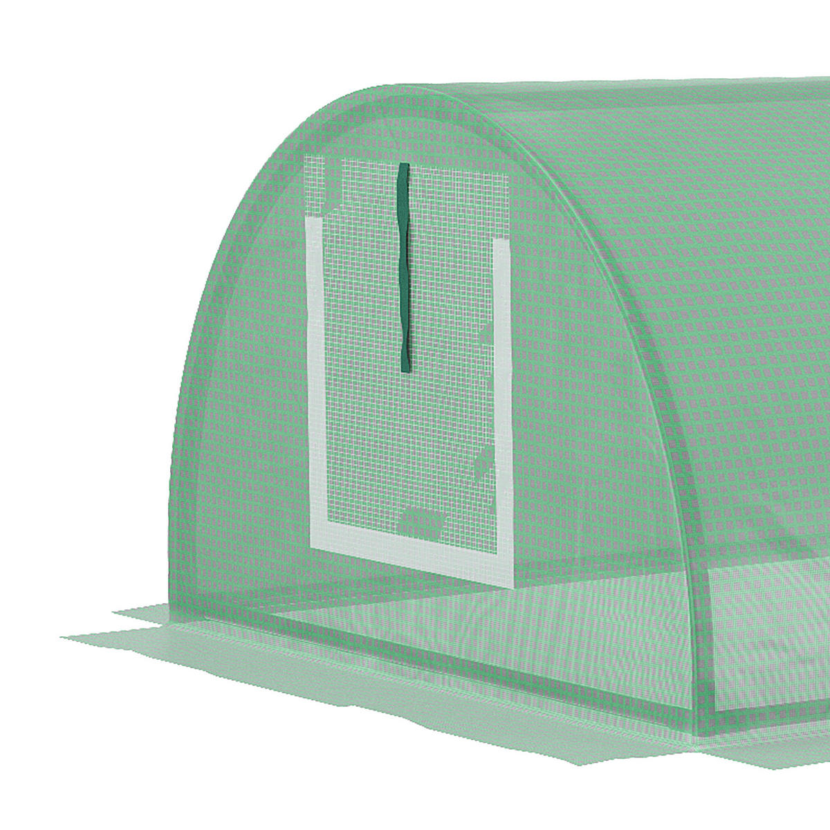 GEWÄCHSHAUS 200x80x45 cm Tunnel grün - Grün, Kunststoff (200/45/80cm) - Fortuna Lai