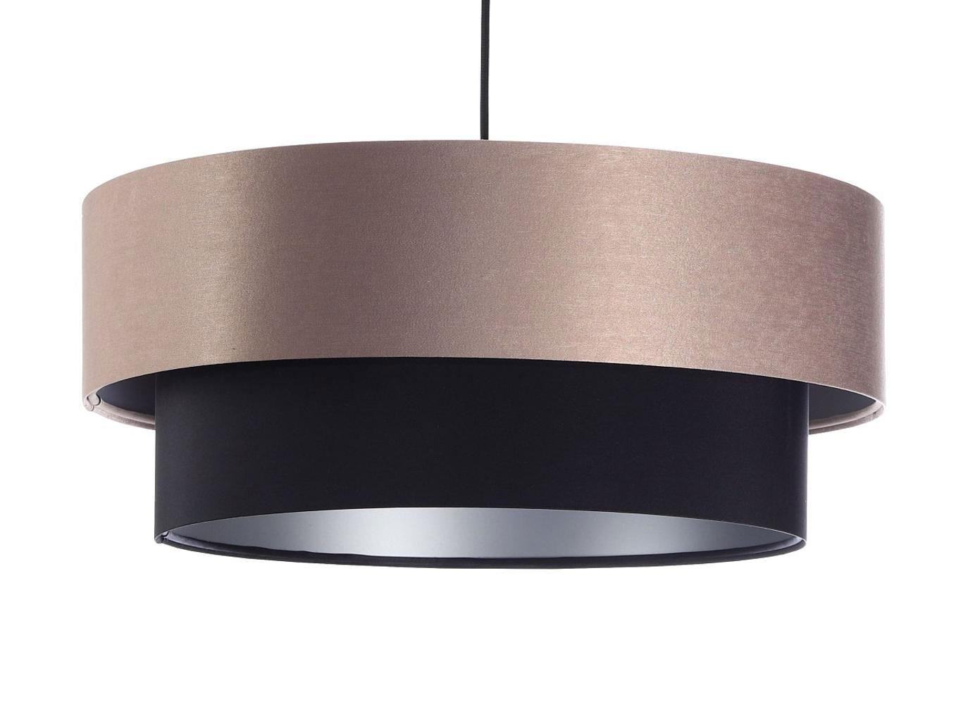 HÄNGELEUCHTE Schwarz 60/20 cm - Beige/Schwarz, Kunststoff (60/1/20cm) - ONZENO