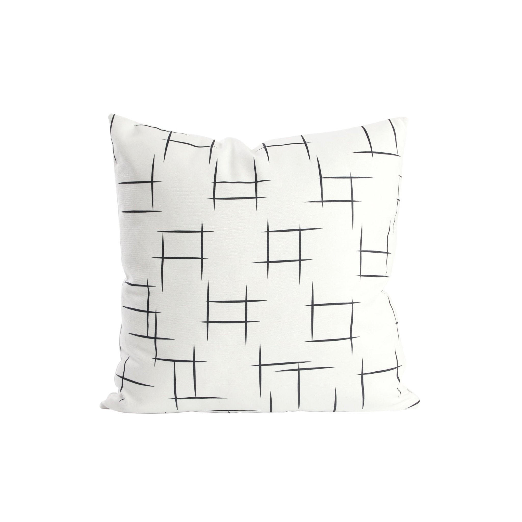 DEKOKISSEN Stripe 45x45 cm mit Füllung - Weiß, Textil (45/45cm) - Deco-Raum