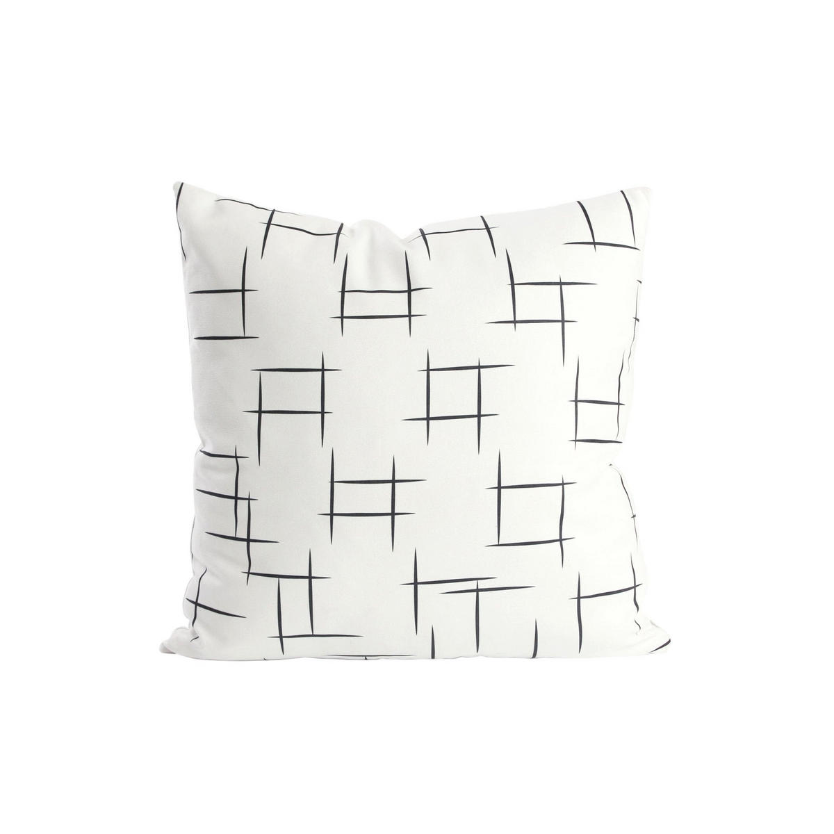 DEKOKISSEN Stripe 45x45 cm mit Füllung - Weiß, Textil (45/45cm) - Deco-Raum