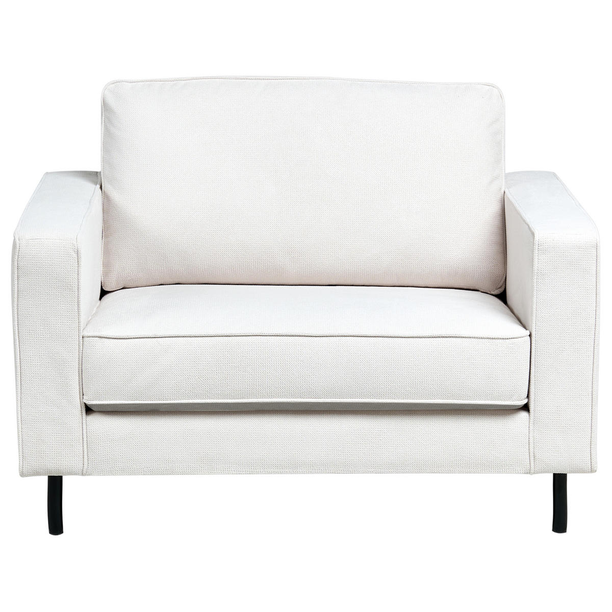 SOFA-SET 4-Sitzer Stoff Cremeweiß Savalen - Creme, Textil (204/87/91cm) - Beliani