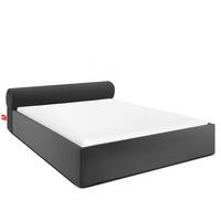 POLSTERBETT LUNEO - Anthrazit/Schwarz, Holz/Holzwerkstoff (162/204cm) - KONSIMO®