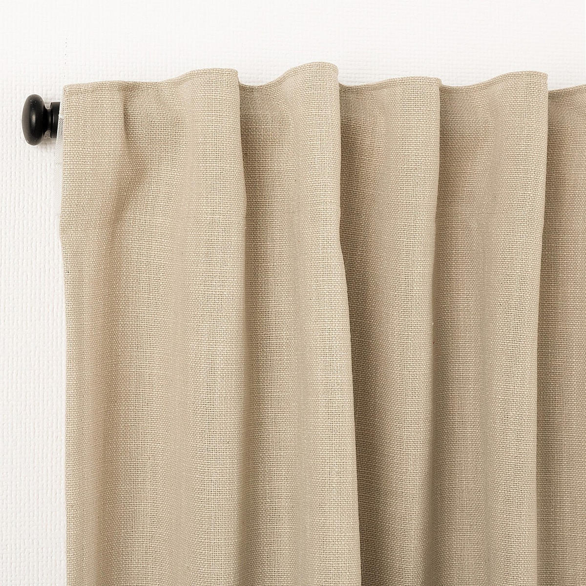 FERTIGVORHANG mit Schlaufenband sand 140 x 280 cm - Sandfarben, Textil (140/280cm) - Dekoria