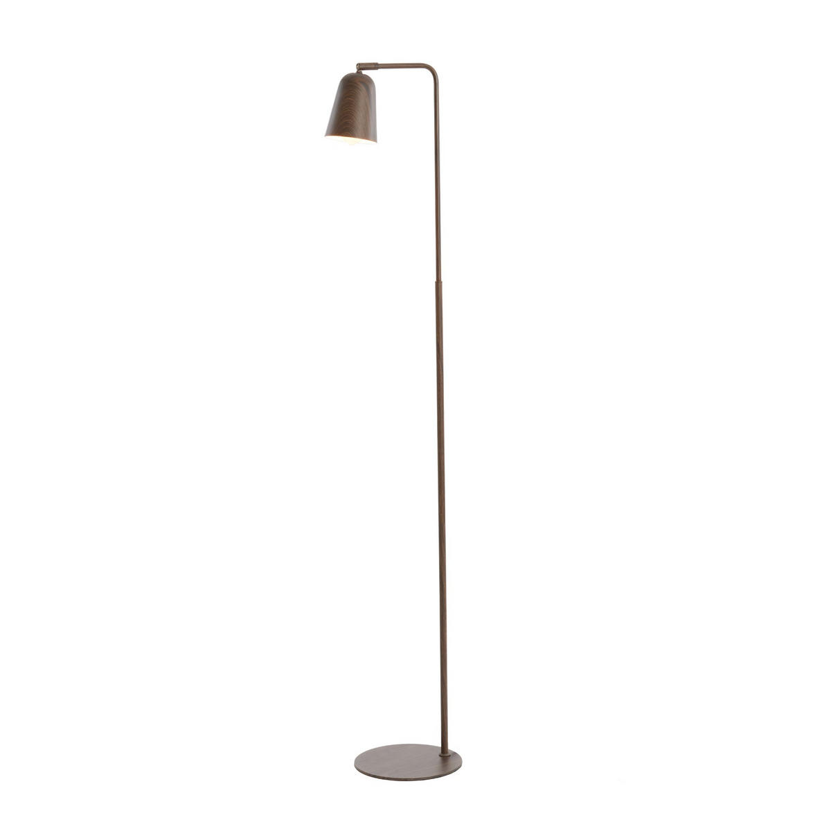 STEHLEUCHTE Salomo Braun 32.5/23/147 cm - Braun, Metall (32.5/23/147cm) - Light & Living