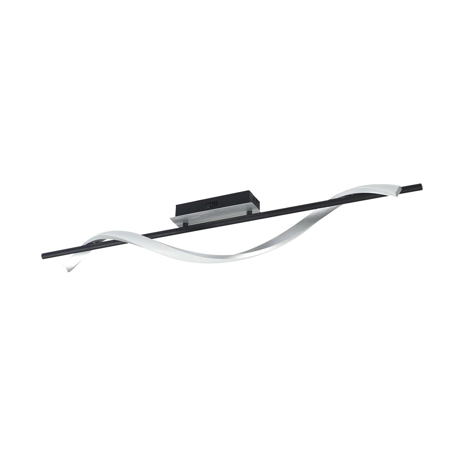 LED-DECKENLEUCHTE Gertrud 100/8.5/16 cm - Schwarz, Metall (100/8.5/16cm) - Nettlife