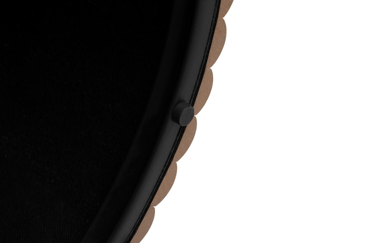 COUCHTISCH Set 2-teilig rund in natürlicher Holzoptik mit Wellenstruktur 68,7 cm und 40,1 cm - Naturfarben, Holzwerkstoff (68.7/68.7/40.6cm) - OKWISH