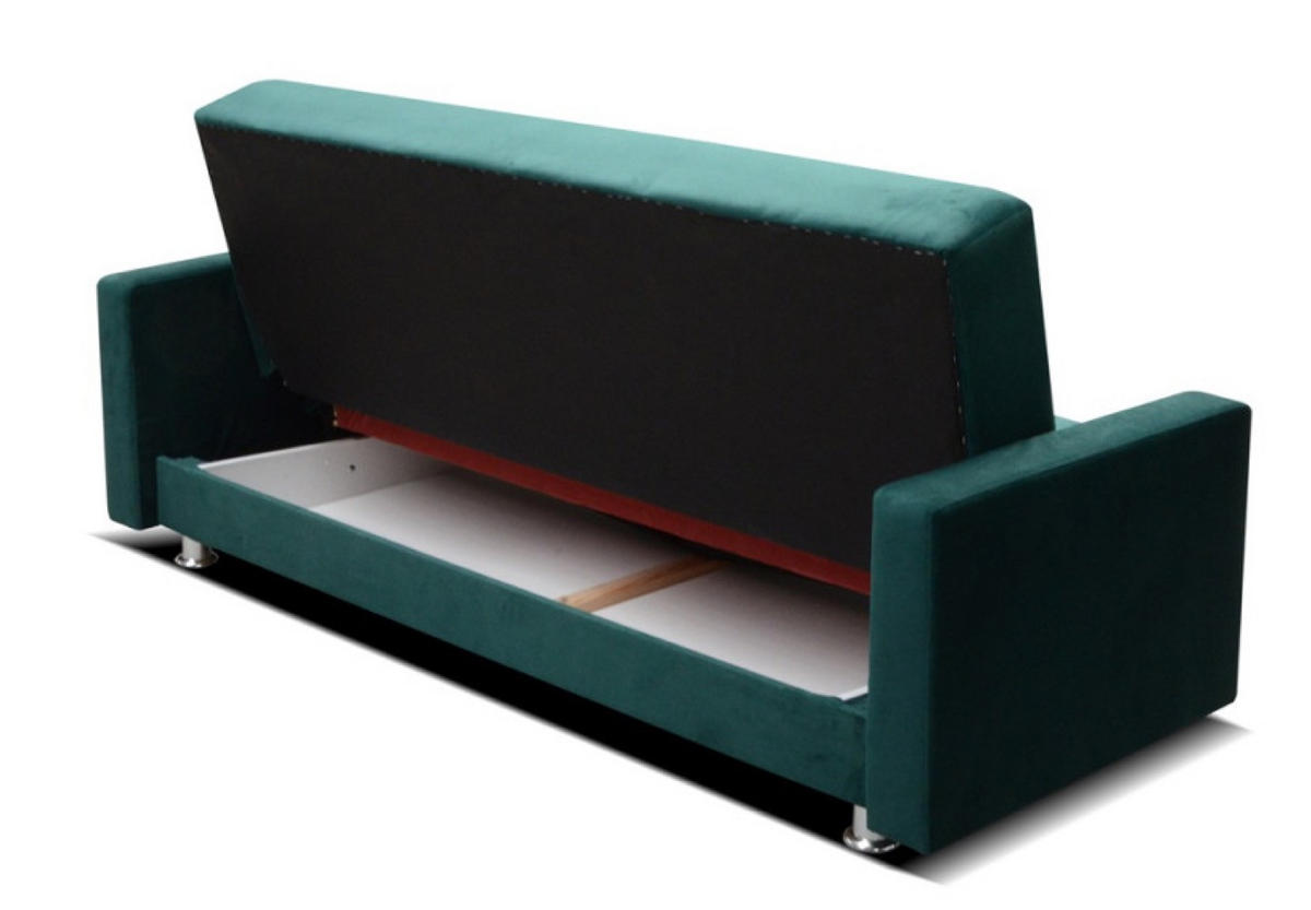 SOFA Grafit ALA Mit Schlaffunktion Ausziehbar Mit Stauraum - Graphitfarben, Textil (225/92/88cm) - Sepro Meble