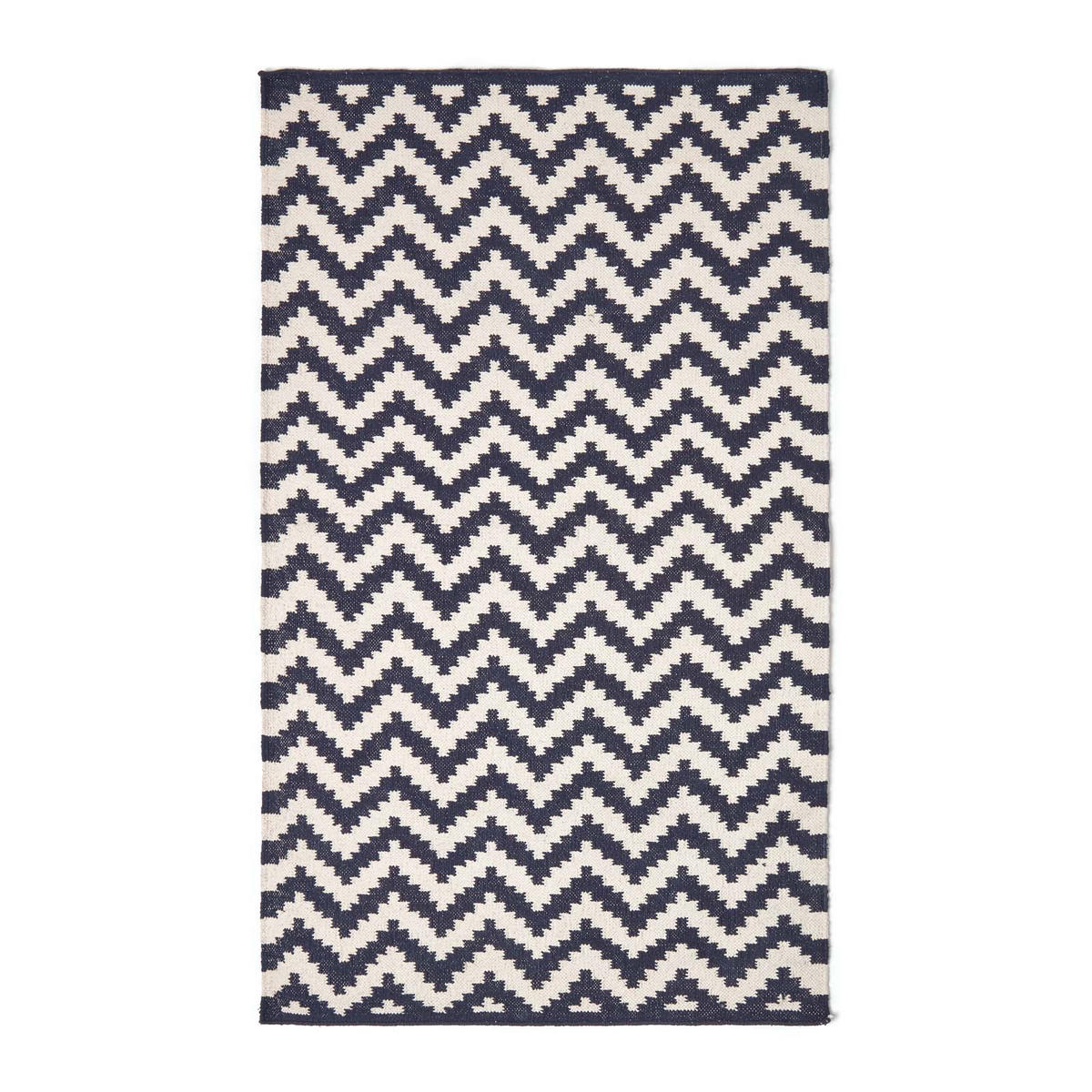 KELIM-TEPPICH Casablanca handgewebt 90/150 cm - Dunkelblau, Textil (90/150cm) - Homescapes