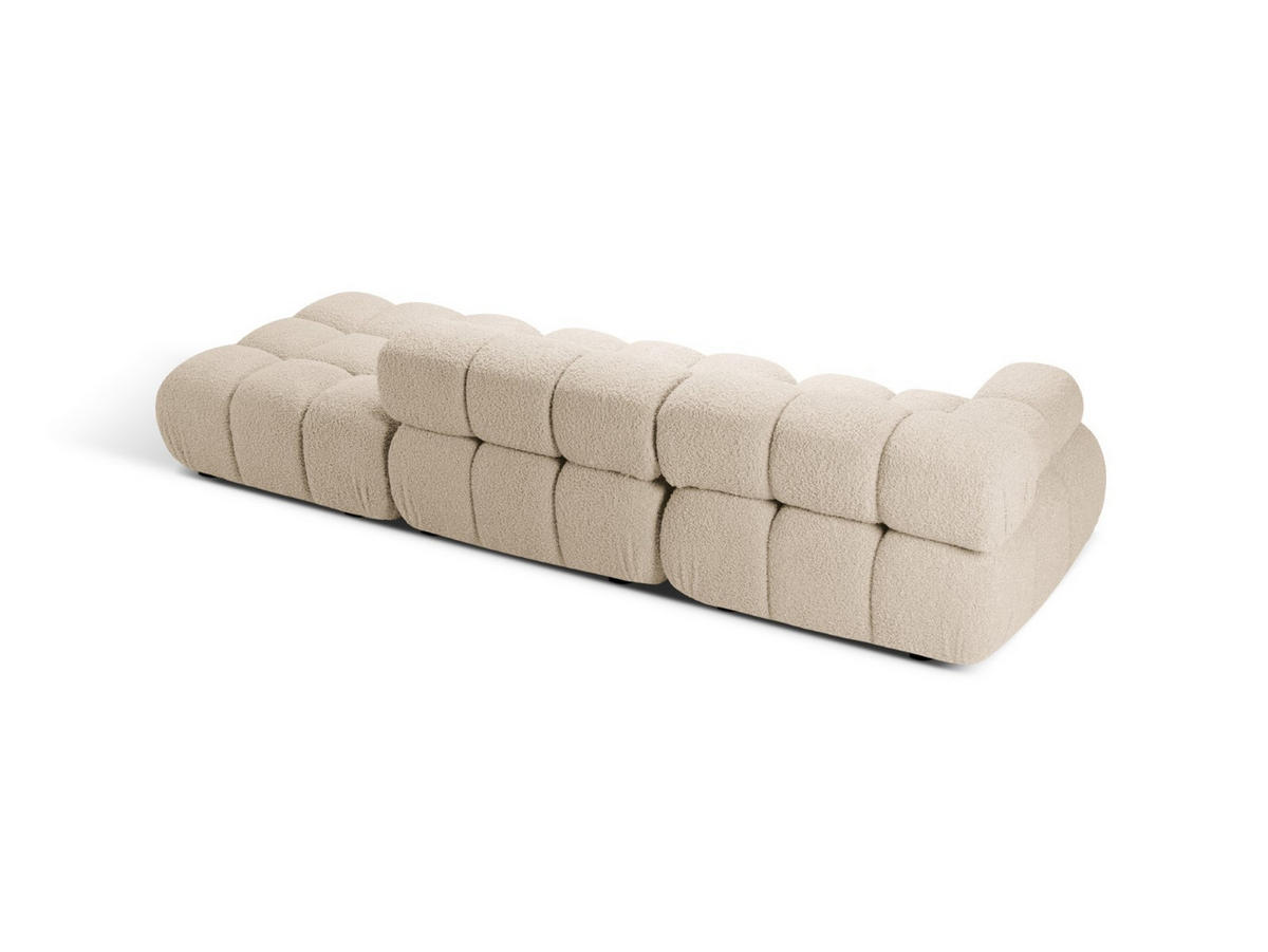 SOFA modular links Bellis aus Boucle leichtes beige 4 Sitzplätze - Creme, Textil (282/70/94cm) - Micadoni