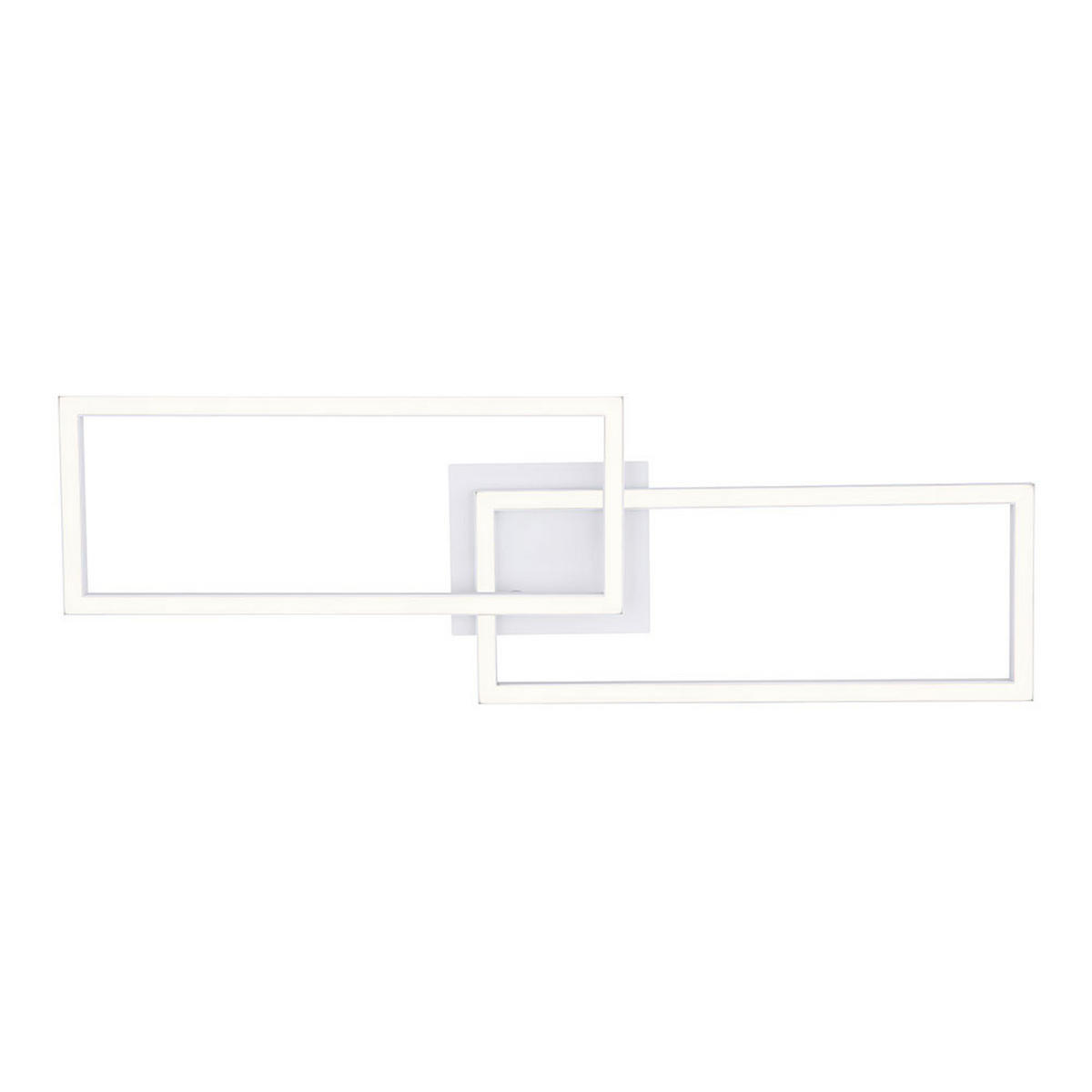 LED DECKENLEUCHTE Metall Weiß Opal - Weiß, Metall (71/23/7.5cm)