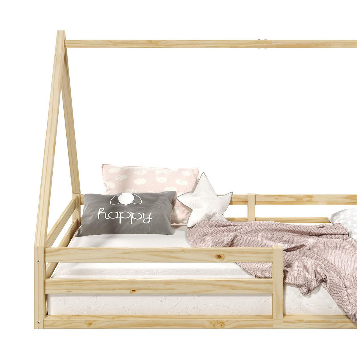 HAUSBETT SILA 90X200 CM - Naturfarben, Holz (96/152/206cm) - IDIMEX