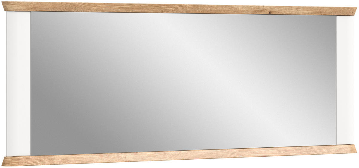 SPIEGEL Aarhus weiß Nox Oak Nachbildung - Weiß, Holzwerkstoff (165/63/4cm) - Xonox