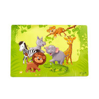 PLATZMATTE Dschungeltiere bunt 30 x 45 cm - Multicolor, Kunststoff (45/30/2cm) - Ritzenhoff Breker