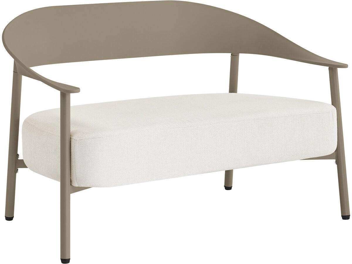 LOUNGEGARNITUR Céora 4-Sitzer Taupe - Taupe, Metall - Habitat Garten