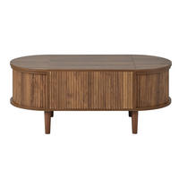 COUCHTISCH 100/48/53,5 cm nussbaum aus MDF mit höhenverstellbarer Tischplatte - Walnussfarben, Holzwerkstoff (100/48/53.5cm) - OKWISH