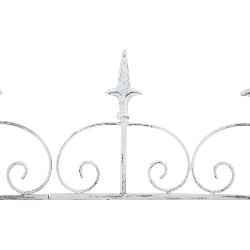 Thumbnail - CLP Gartenzaun, Weiß, Grau, Metall, 124x116 cm, Sonnen- & Sichtschutz, Sichtschutz Garten