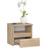 NACHTTISCH Eiche Sonoma 40/40/35 - Sonoma Eiche, Holzwerkstoff (40/40/35cm) - RAUMHIRSCH FURNITURE