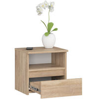 NOČNÝ STOLÍK Dub Sonoma 40/40/35 - dub sonoma, kompozitné drevo (40/40/35cm) - RAUMHIRSCH FURNITURE
